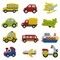 Wrapables Diamond Art Kits, 5D Gem Painting DIY Arts & Crafts Stickers, 12pcs Vehicles